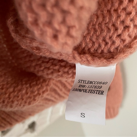 Anthropologie Luna Ivy 3D Oversized Knit Cardigan Sweater Size S Boho Festival - Picture 8 of 11